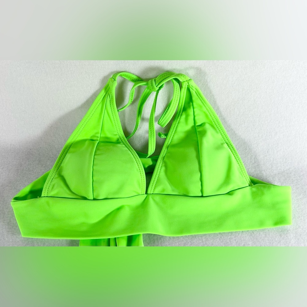 Neon green bikini with shorts
